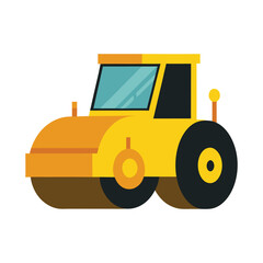 Naklejka premium Road Roller Vector Illustration