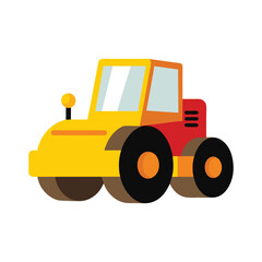 Road Roller Vector Illustration