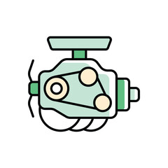 Car Engine Icon vector stock illustration