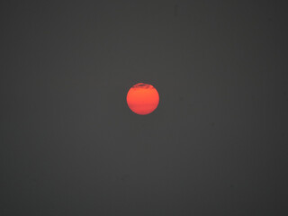 sunset in the sea