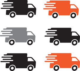 van icon, set ,vector