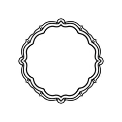 abstract floral frame