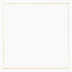 Gold glitter frame vector