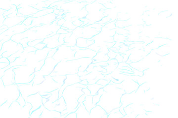 Water ripple waves on transparent background 