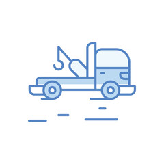 Tow Truck Icon vector stock illustration