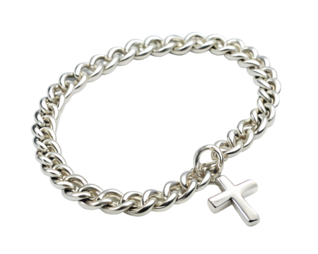 metal chain isolated on white