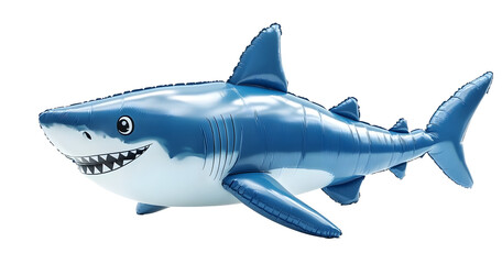 Naklejka premium PNG Blue shark 3d inflatable illustration accessory animal summer.