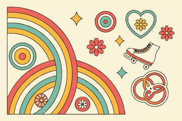 89 Cheerful cartoon fruits, anthropomorphic fruit characters, vibrant colors, yellow lemon, green avocado, pink apple, orange, triangular watermelon slice, cherries, green pear, smiling faces, cute ex