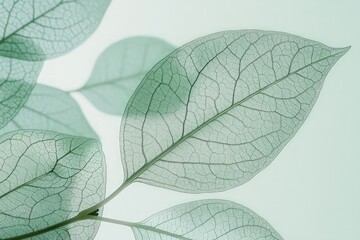 Obraz premium Delicate, translucent leaves