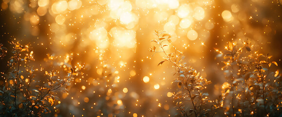 Naklejka premium dappled sunlight forest,
