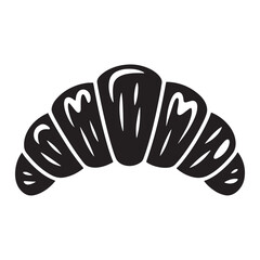 Croissant Pastry Vector - Fresh Bakery Product