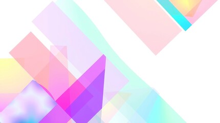 Abstract geometric shapes in pastel colors.  A dynamic composition of overlapping translucent shapes, creating a visually appealing and modern design