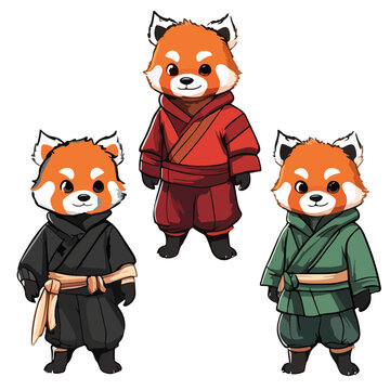 Little panda, animal, vector, transparent background, red panda, ailurus fulgens, ailurus, various