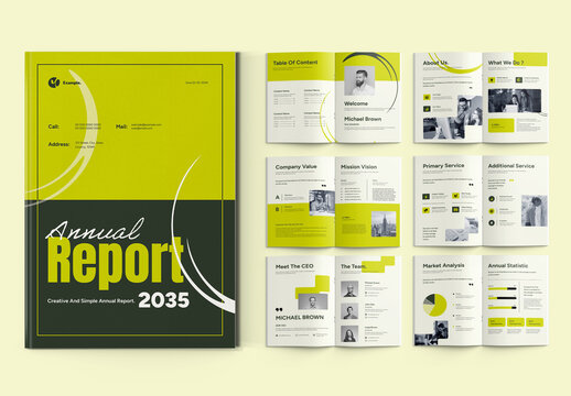 Annual Report Design Layout