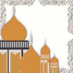 Eid Mubarak Background Design. Islamic, Eid Al Adah, Eid Al Fetor.
