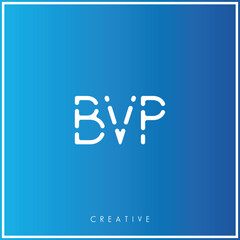 BVP Creative Minimal monogram and logo. Elegant leaves. Modern design. Premium Vector latter logo design. Creative Logo. Vector Illustration logo. letters Logo. Brand Identity  Logo.  Company Logo.