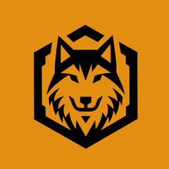 wolf logo for design purposes