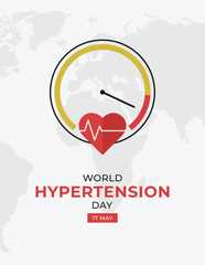 World Hypertension Day Vector Design Illustration for Background, Poster, Banner, Advertising.