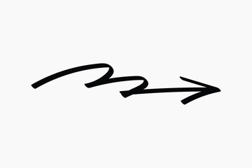 Obraz premium Hand-drawn arrow sketch illustration vector