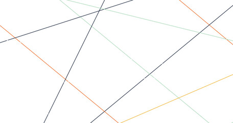 Abstract white background with random black lines