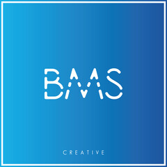 BMS Creative Minimal monogram and logo. Elegant leaves. Modern design. Premium Vector latter logo design. Creative Logo. Vector Illustration logo. letters Logo. Brand Identity  Logo.  Company Logo.