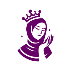 
purple beauty logo logo on a clean white background