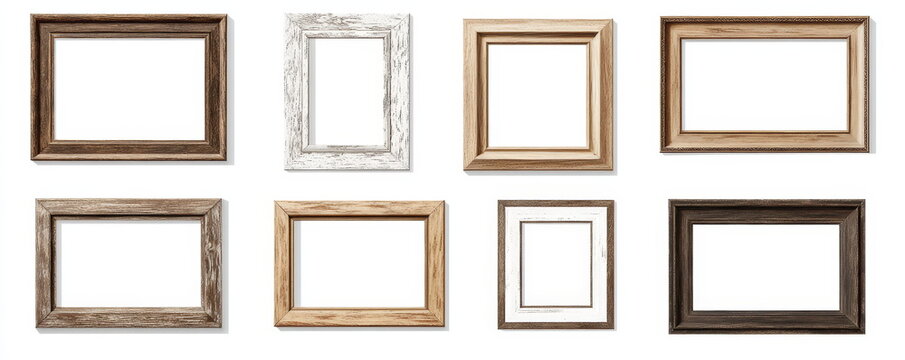 Collection of Wooden Picture Frames
