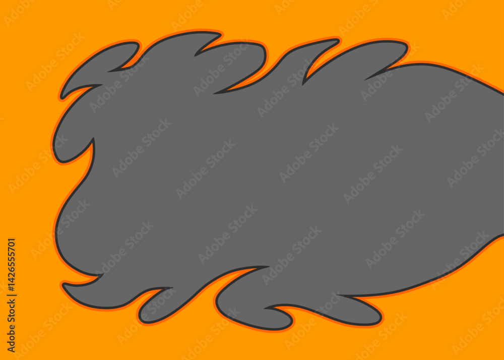 Poster minimalist background with flame pattern and with some copy space area