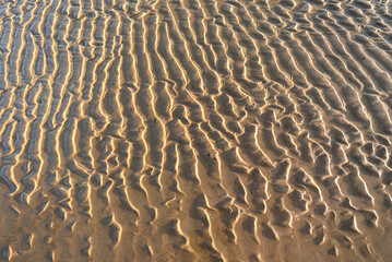 Sand patterns on the beach