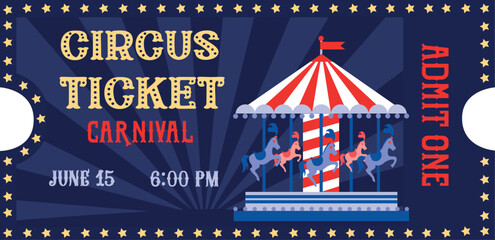 Vintage circus ticket