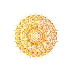 Decorative gold mandala illustration

