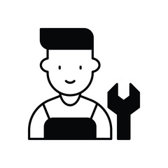 Repairman Icon vector stock illustration