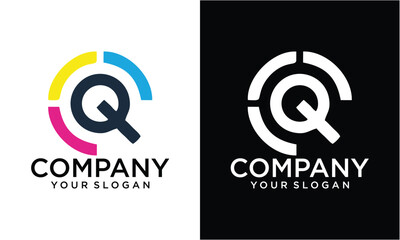 Creative Simple Initial Letter Q Logo 