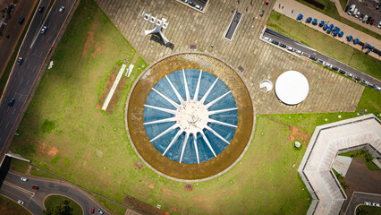 Aerial shots taken of various regions of Brasilia. 