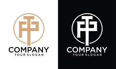Creative TP Abstract Letters Logo Monogram
