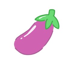 eggplant vegetable vector illustration