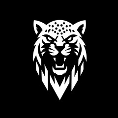 The Snow Leopard Head Shape Logo Symbol Icon 