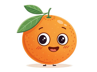 Obraz premium Happy orange with sunglasses and a big grin, radiating fun energy. isolated on white background 