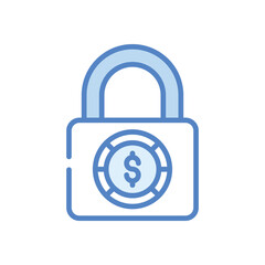 Padlock  Icon vector stock illustration