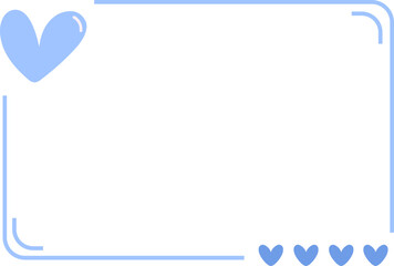 Cute Heart Frame Illustration