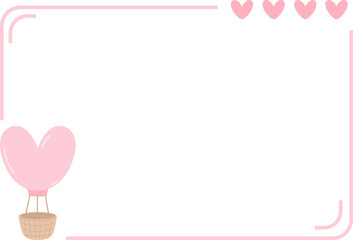Cute Heart Frame Illustration