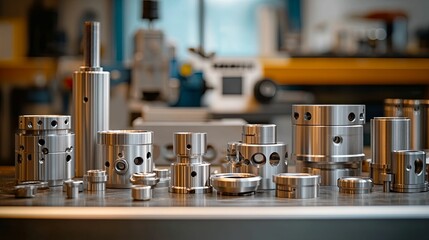 Precision metal components for industrial machinery.