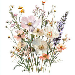 Fototapeta premium bouquet of white flowers