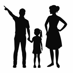 black silhouette vector illustration of a person