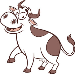 Fototapeta premium funny cow cartoon