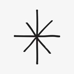 Minimalist geometric abstract design vector