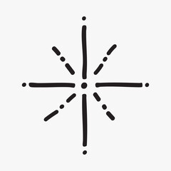 Minimalist geometric abstract design vector