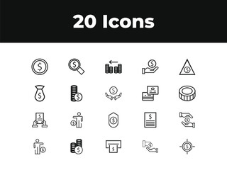 WebFinancial Income line icon set. Set of outline icons related to income, profit, salary, money growth and others. Financial Income outline icons set.