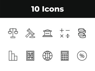 WebFinancial Income line icon set. Set of outline icons related to income, profit, salary, money growth and others. Financial Income outline icons set.