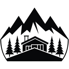 Obraz premium house in the mountains